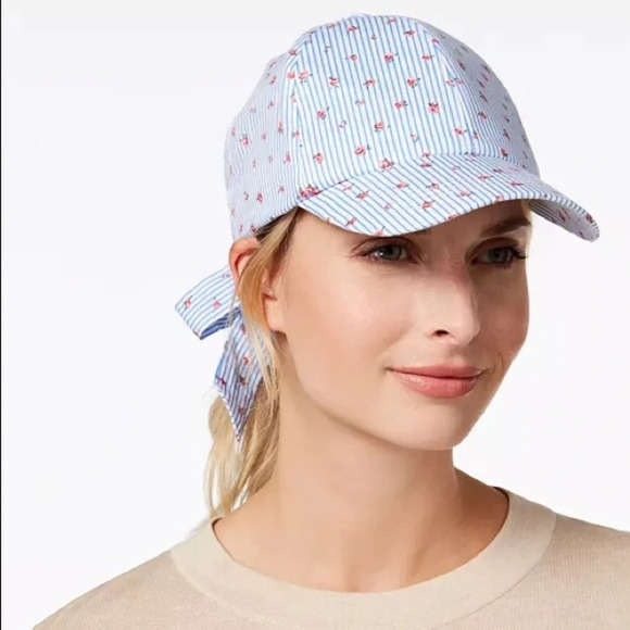 INC International Concepts Accessories - INC International Concepts Striped Ditsy Floral Baseball Cap